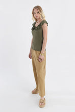 Molly Bracken - Ruffle Neck Tank Top