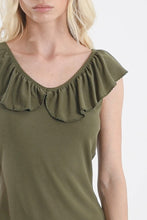 Molly Bracken - Ruffle Neck Tank Top