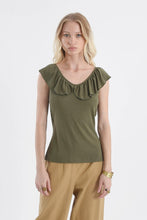 Molly Bracken - Ruffle Neck Tank Top
