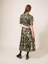 White Stuff - Wren Metallic Jacquard Dress