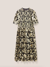 White Stuff - Wren Metallic Jacquard Dress