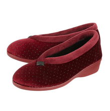 Lotus - Beverley Velour Slippers