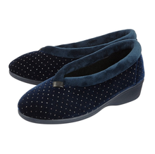 Lotus - Beverley Velour Slippers